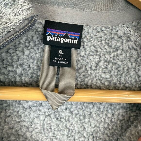 PATAGONIA Girls' Better Sweater 1/4 Zip Pullover Size XL Birch White Style 65695 - Picture 3 of 7